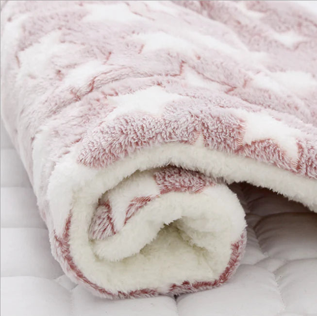 Soft Flannel Thickened Pet Soft Fleece Pad Pet Blanket Bed Mat for Puppy Dog Cat Sofa Cushion Home Rug Keep Warm Sleeping Cover