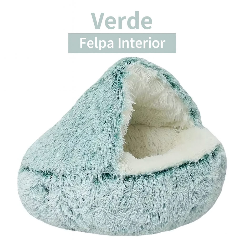 Cama Nido de Felpa 2 en 1 para Perros y Gatos
