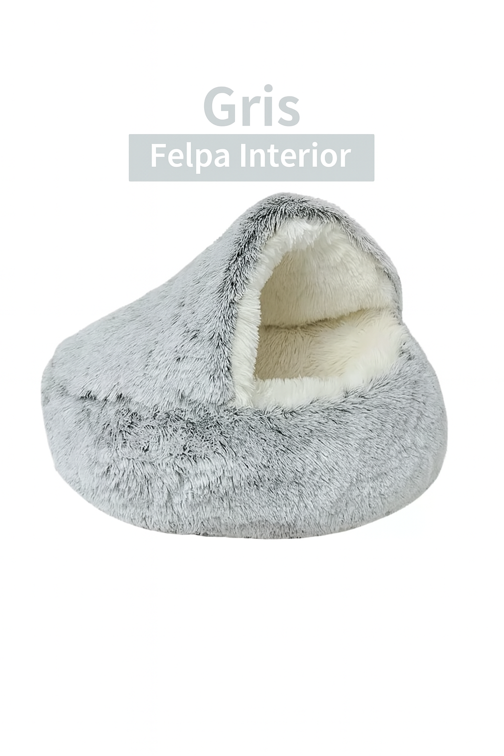 Cama Nido de Felpa 2 en 1 para Perros y Gatos
